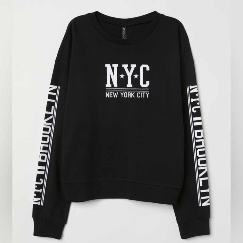 H&M Divider NYC Black Sweater Medium